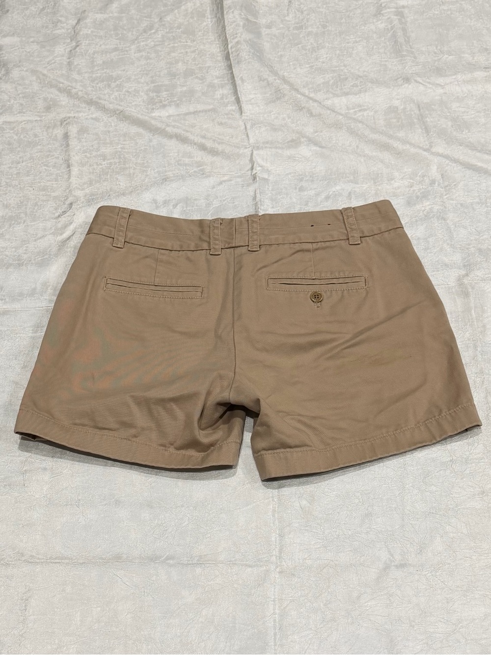 J.Crew Chino Shorts Size 2 Khaki Tan Preppy Coastal Summer Classic - Picture 2 of 6
